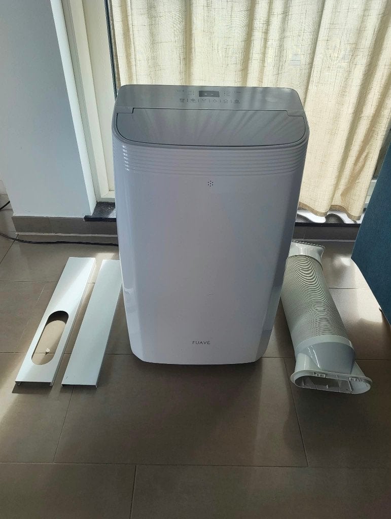 Fuave ACB12W24A+ Mobiele Airco 12.000 BTU - Compleet - €350, Ophalen, Gebruikt, 3 snelheden of meer, Afstandsbediening