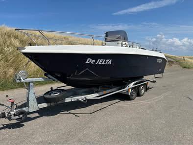 Console boot - 22Ft  - 90pk Suzuki - inc trailer!, 70 pk of meer, 6 meter of meer, Ophalen of Verzenden, Zo goed als nieuw