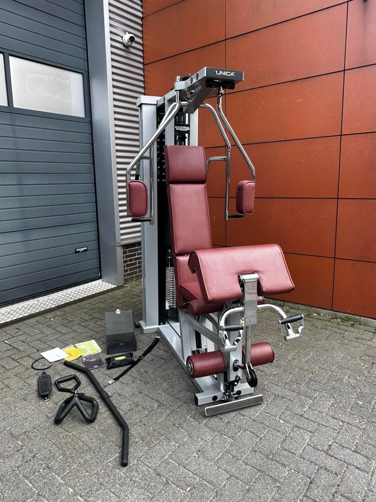 Technogym Unica Kracht Apparaat  + Accessoires, Sport en Fitness, Ophalen, Gebruikt, Rug