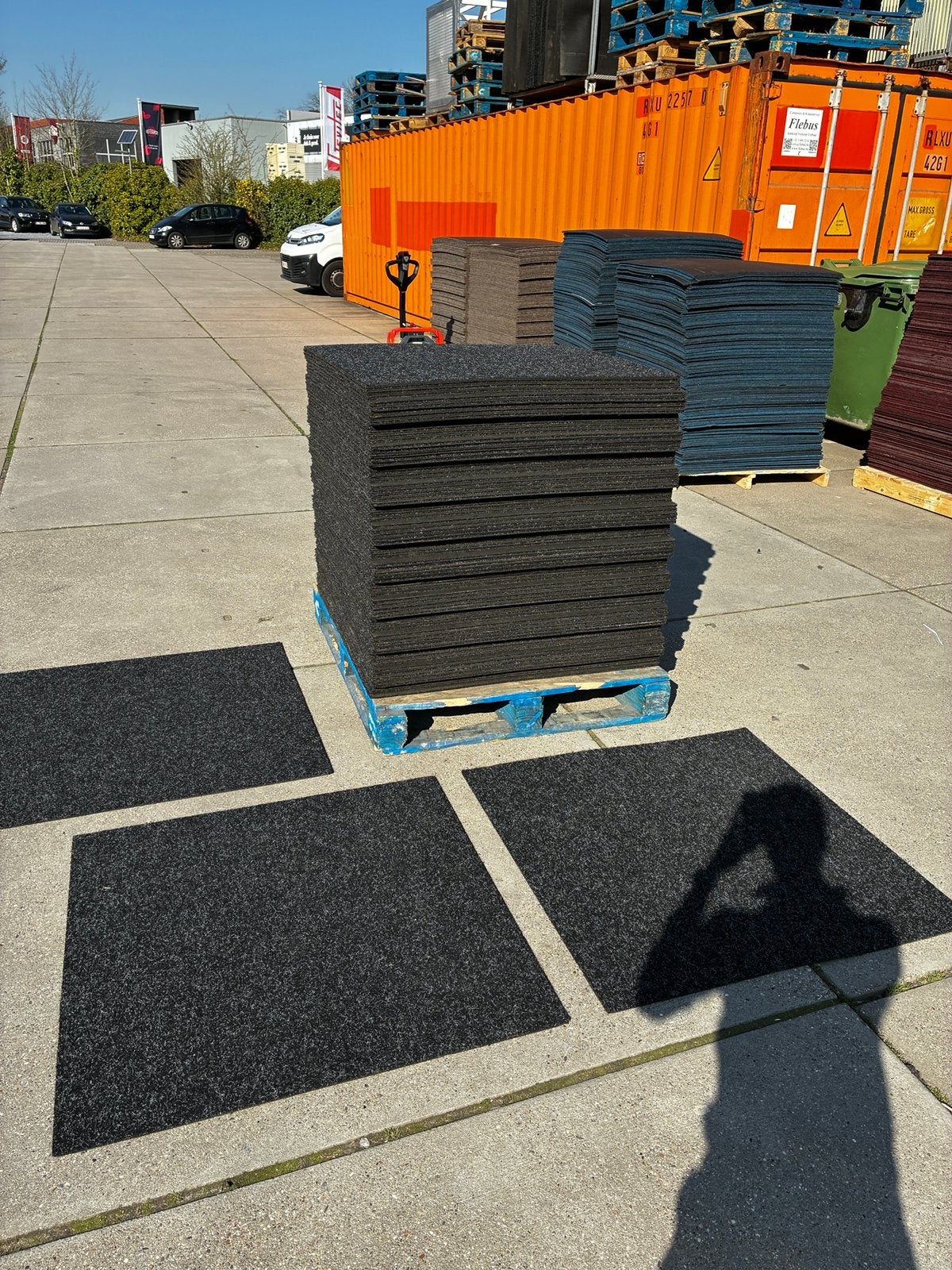 2000m2 plancher/tapis heuga, Enlèvement, Comme neuf