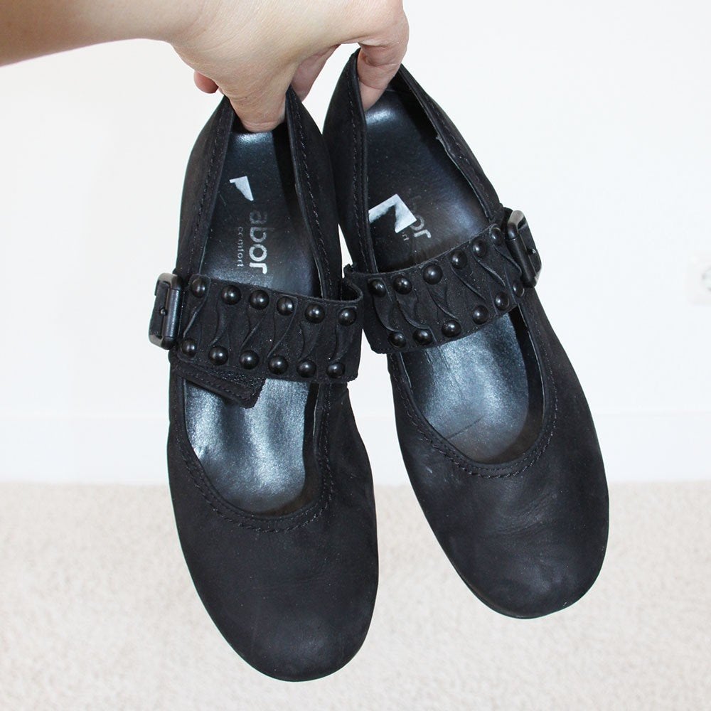 Belles chaussures Gabor en daim s1 (taille 5/38) €45, -, Vêtements | Femmes, Comme neuf, Noir, Envoi, Gabor