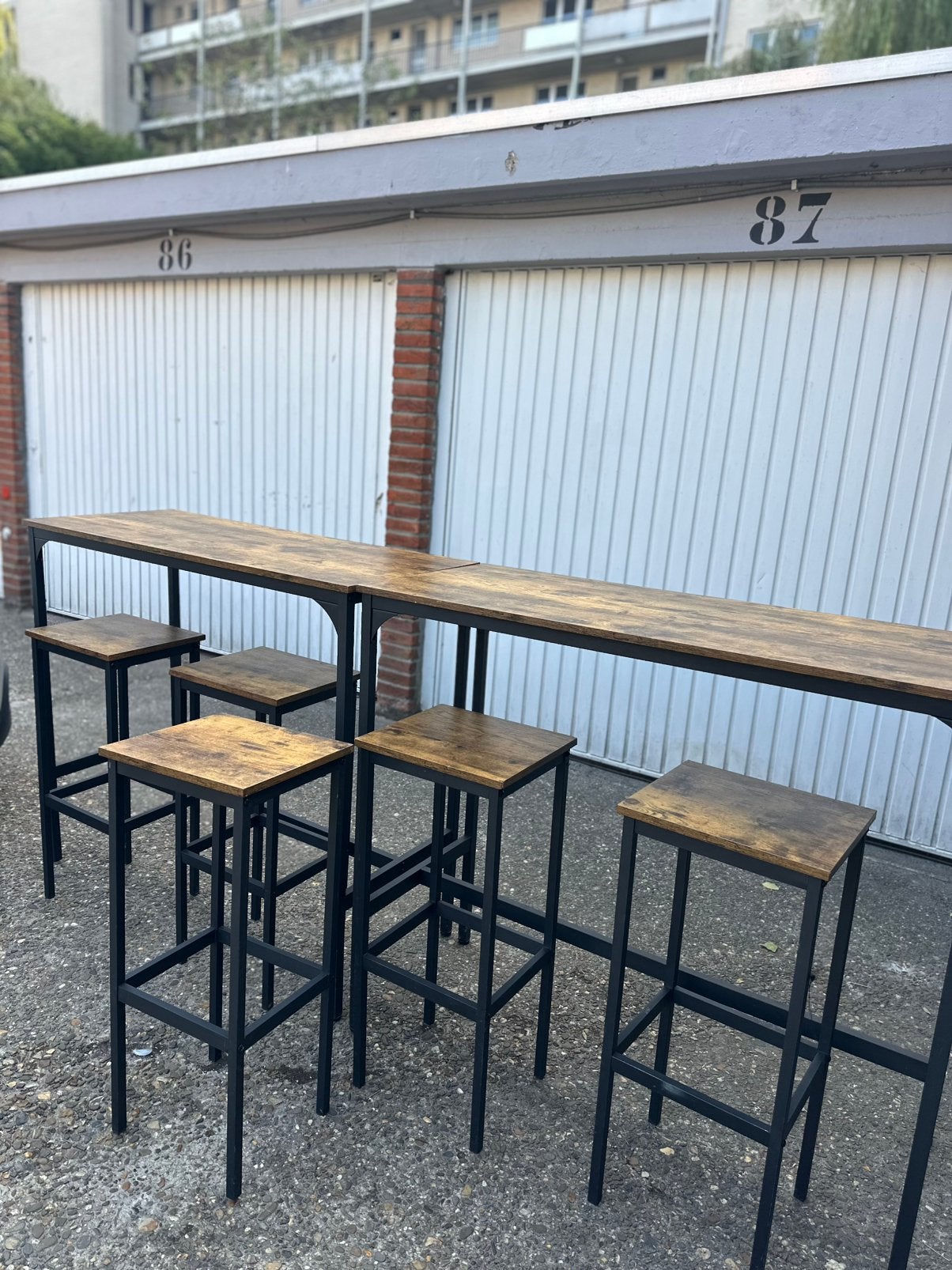 Bartafel met stoelen, Ophalen, Zo goed als nieuw