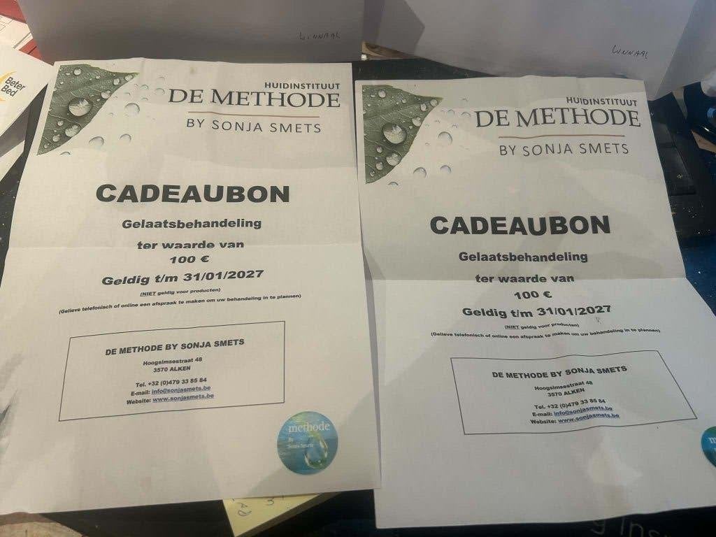 Waardebon, Tickets en Kaartjes, Cadeaubon, Overige typen