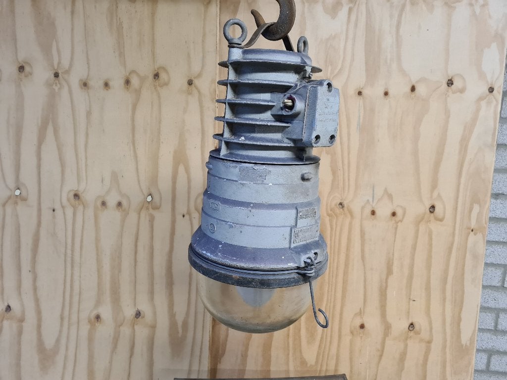 Zeer mooie bunker lamp/ explosieve vrije lamp, Hoog Ca 60 cm, Enlèvement