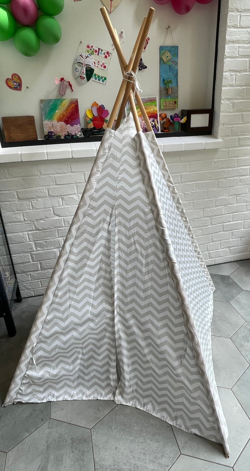 Tipi pour enfants, Enlèvement, Utilisé