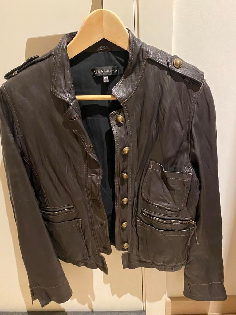 Lederen vest (38), Kleding | Dames, Ophalen, Zo goed als nieuw, Maat 38/40 (M)
