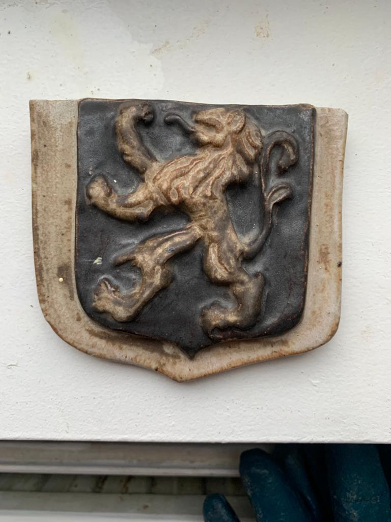 Antieke/vintage wandtegel, Antiek en Kunst, Ophalen of Verzenden