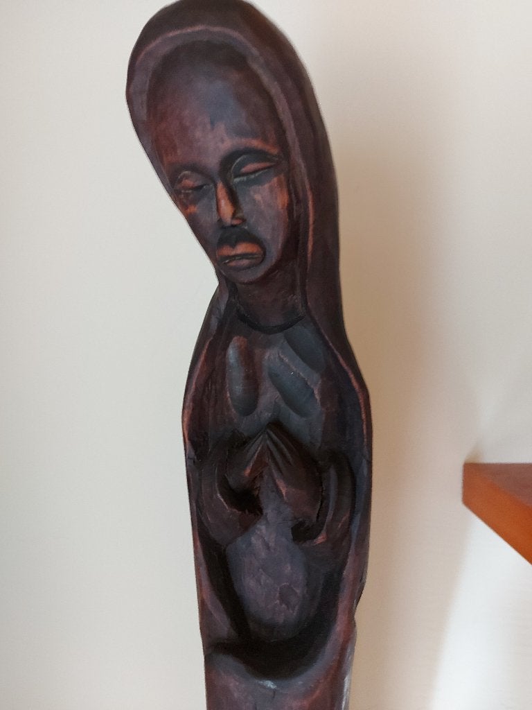 Statue de Marie du Congo H70 cm, Antiquités & Art, Enlèvement ou Envoi