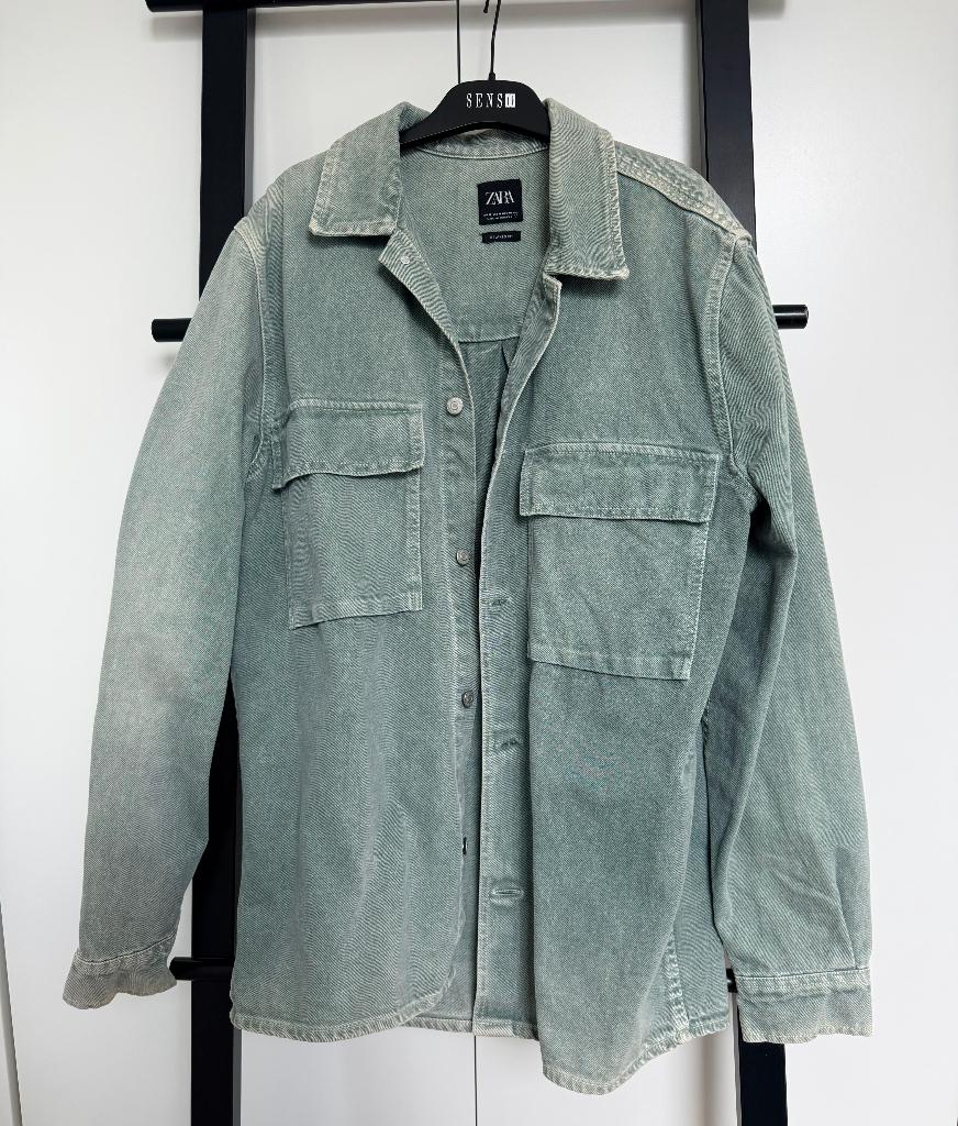 Jeansvest Zara maat M, Kleding | Heren, Truien en Vesten, Ophalen of Verzenden, Zo goed als nieuw, Maat 48/50 (M), Zara