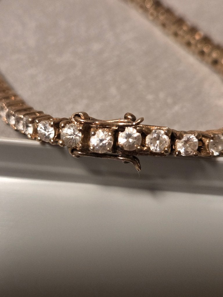 Armband met schitterende steentjes, Ophalen, Overige materialen, Zo goed als nieuw, Goud