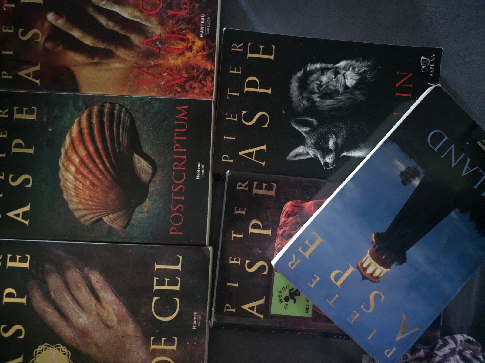 Pieter Aspe - lot de 6 livres, Pieter Aspe, Enlèvement ou Envoi, Belgique, Comme neuf