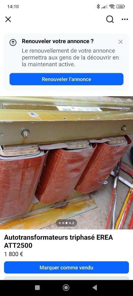 Électricité autotransformateur 25kva, Enlèvement, Utilisé, Autres types