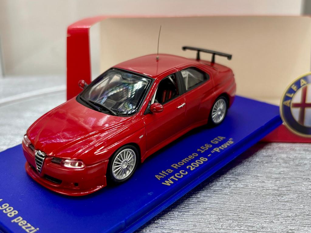 1:43 Alfa Romeo 156 GTA prova wtcc 2006, Enlèvement ou Envoi, Neuf, Voiture, Autres marques