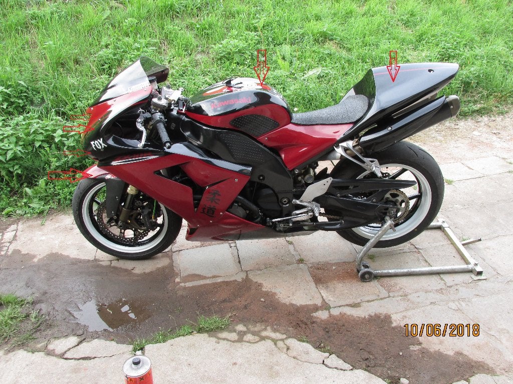 zx10r carenage poly complet + reservoir zx10r 2006-2007, Motos, Enlèvement