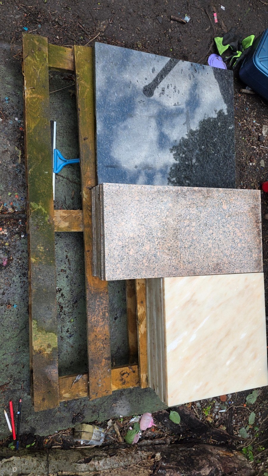 Plaques de marbre