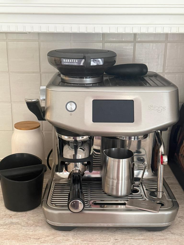 Sage Barista Touch Impress RVS, Elektronische apparatuur, Koffiezetapparaten, Zo goed als nieuw, Ophalen