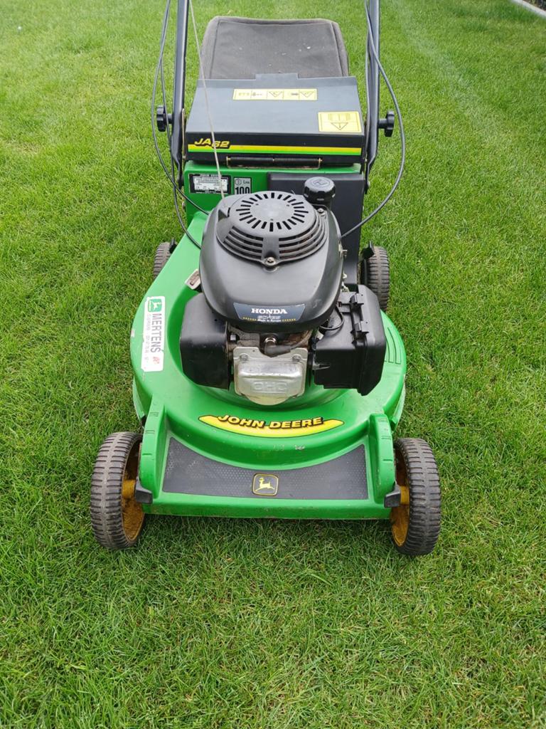 grasmachine john deere zelftrekker, Tuin en Terras, Grasmaaiers, Opvangbak, Ophalen