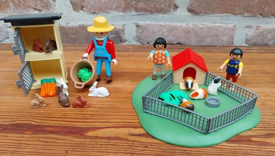 Playmobil, Konijnen- en caviahok - 2 setjes, Ophalen of Verzenden, Zo goed als nieuw