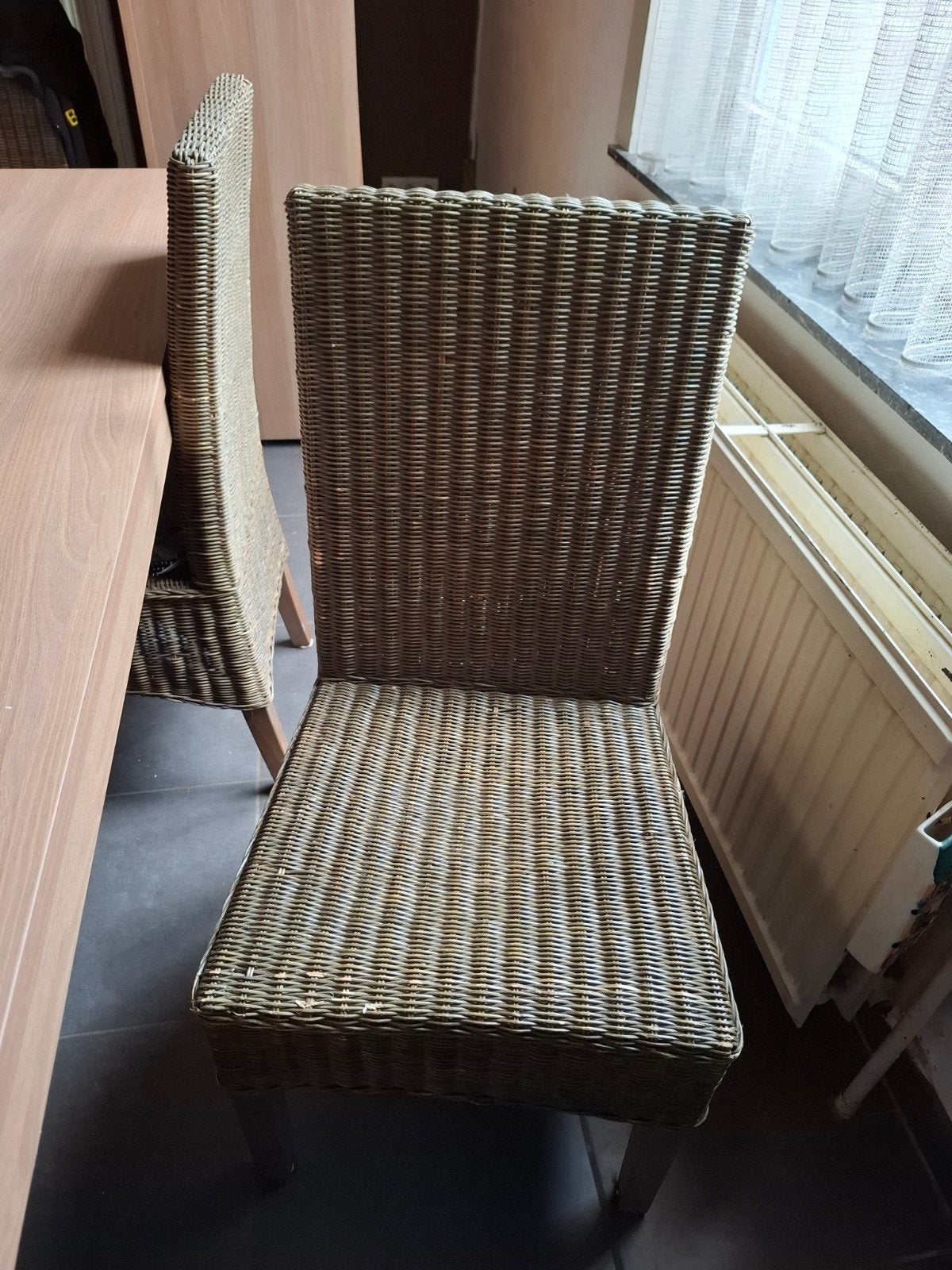 Lot 6 chaises en osier, Maison & Meubles, Enlèvement
