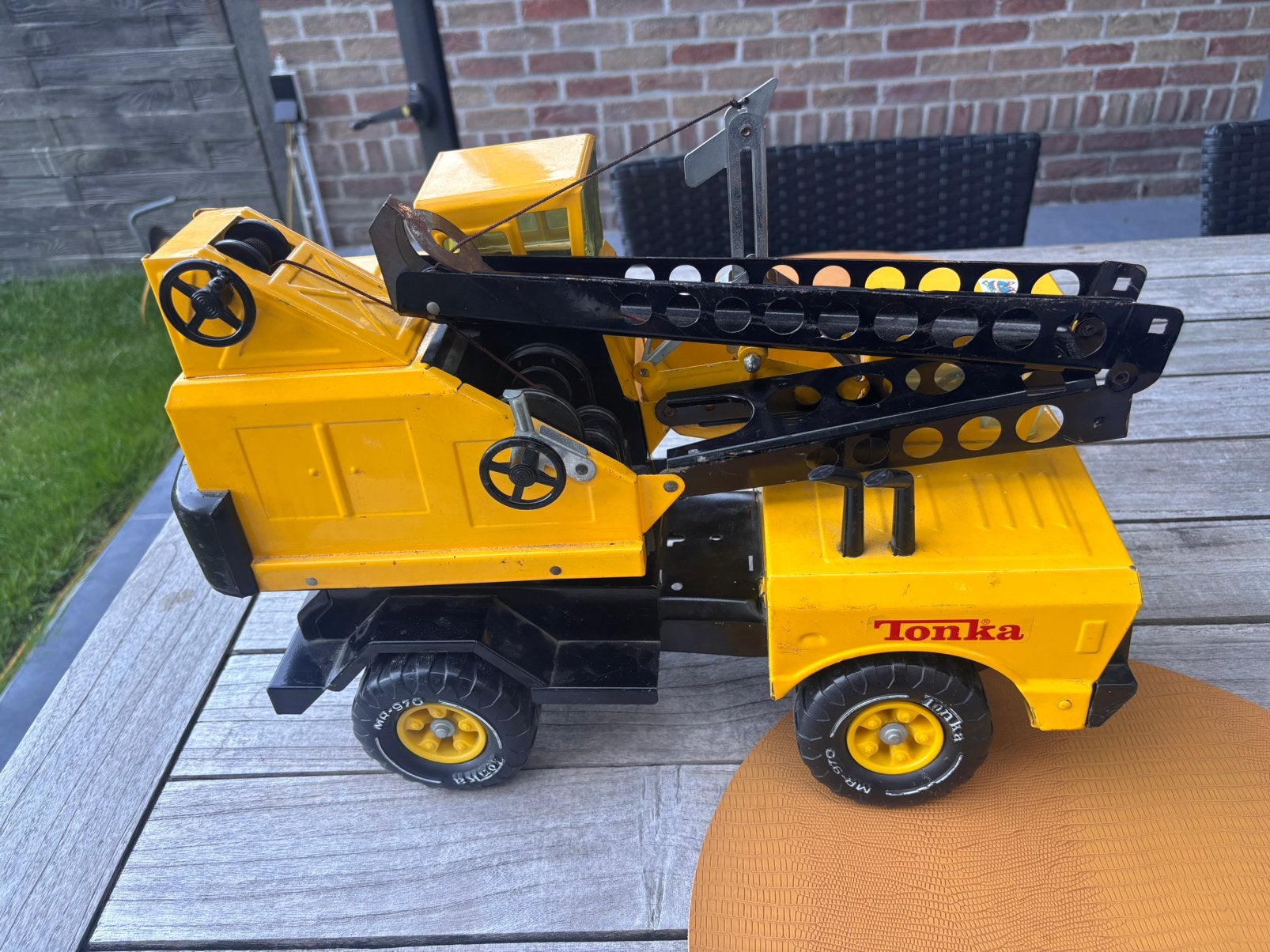 Zeer mooie TONKA KRAANWAGEN, Antiek en Kunst, Antiek | Speelgoed, Ophalen