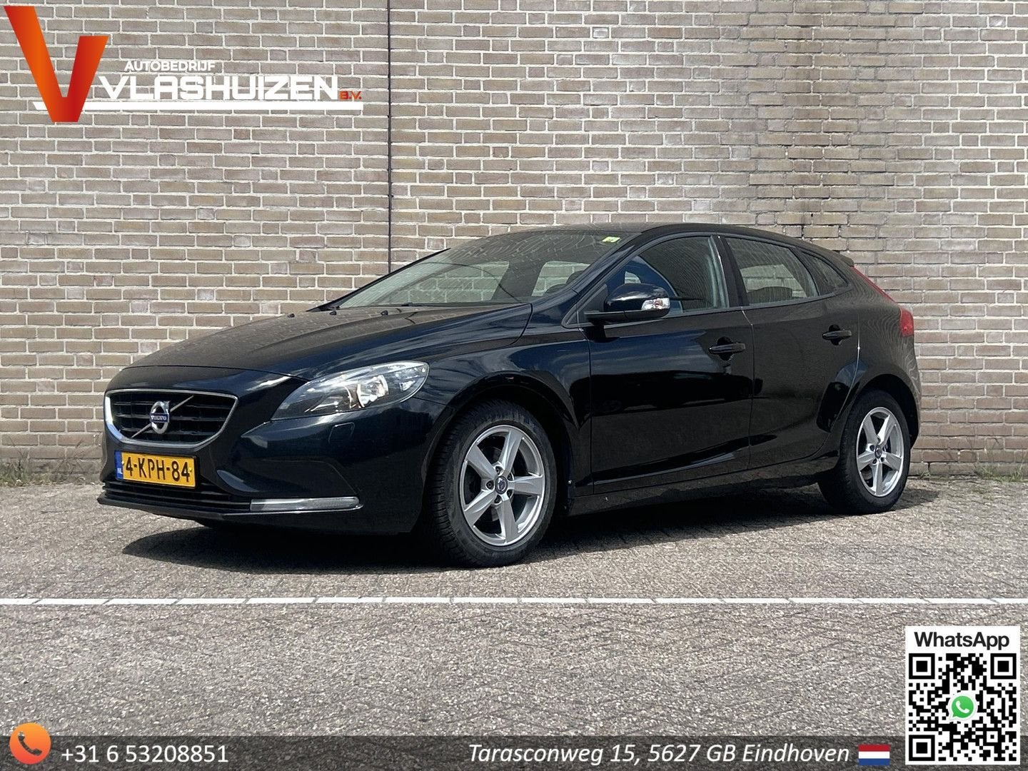 Volvo V40 1.6 D2 Momentum | Climate | Cruise | Navi | PDC |, Auto's, Volvo, Zwart, Start-stop-systeem, V40, 94 g/km