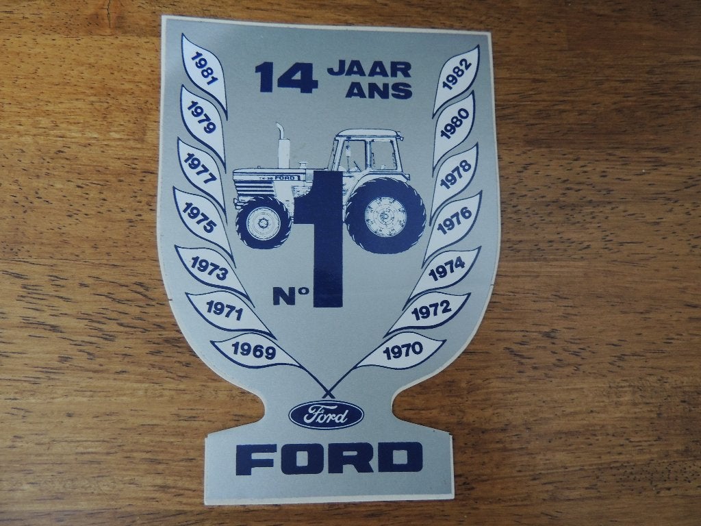 Ford Tractor 70-81 sticker, Verzenden, Zo goed als nieuw, Auto of Motor