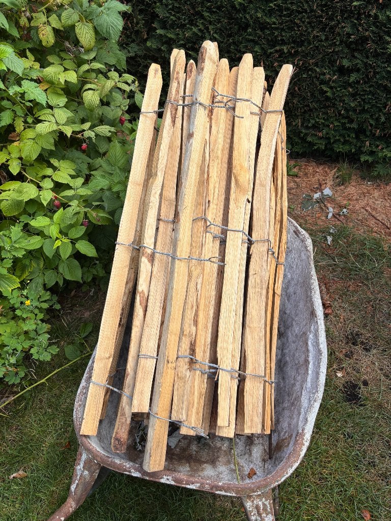 Kastanje omheining 4m, Tuin en Terras, Tuinhekken en Hekwerk, Ophalen, Zo goed als nieuw, Hout, Overige typen