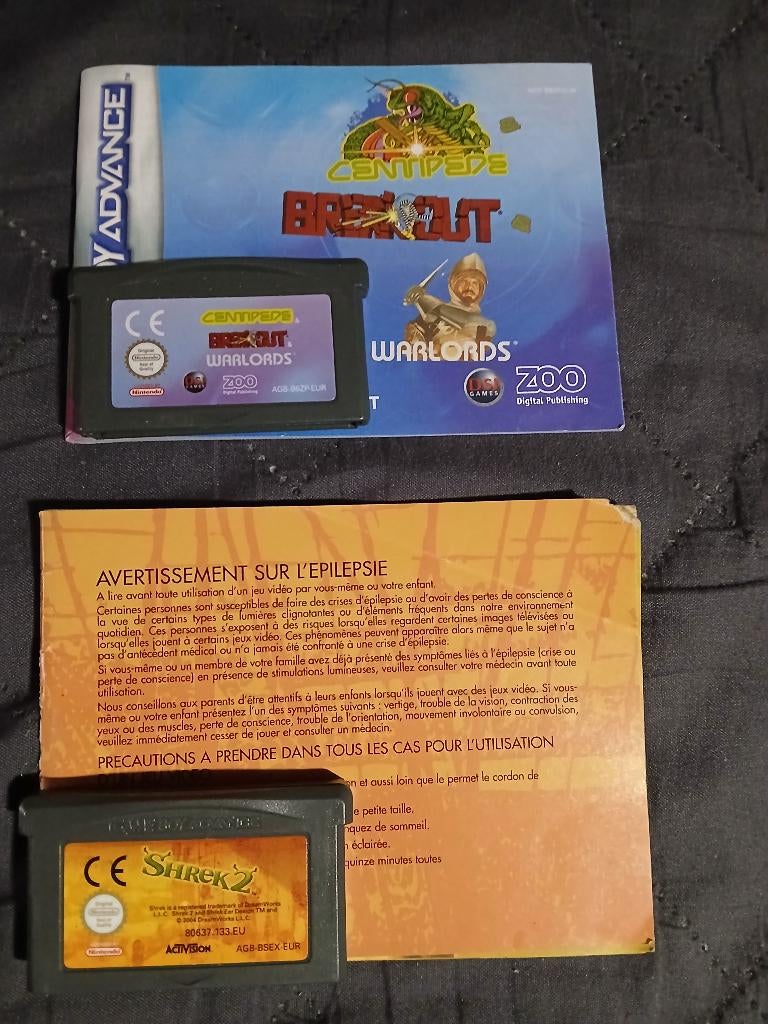 Jeux game boy advance, Enlèvement, Utilisé