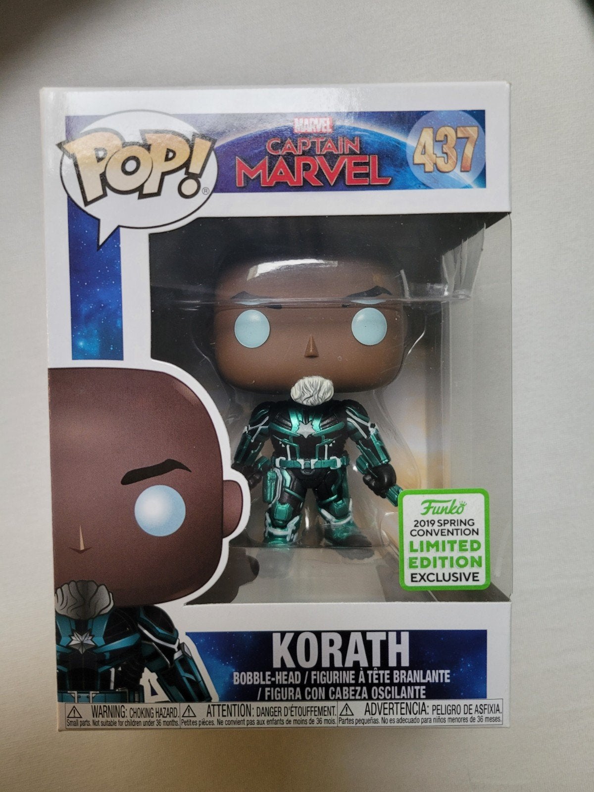 Funko Pop ! Marvel Captain Marvel Korath 437 Exclusivité ECC, Collections, Enlèvement ou Envoi, Neuf