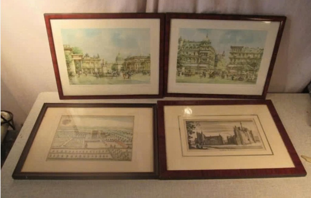 7 Prachtige Houten Fotolijsten - 34x27, Standaard fotolijst, Ophalen of Verzenden, Zo goed als nieuw, Met glas