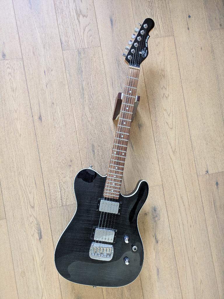 G&L Tribute ASAT Deluxe Carved Top Transparent black, Enlèvement, Utilisé, Solid body, Autres marques