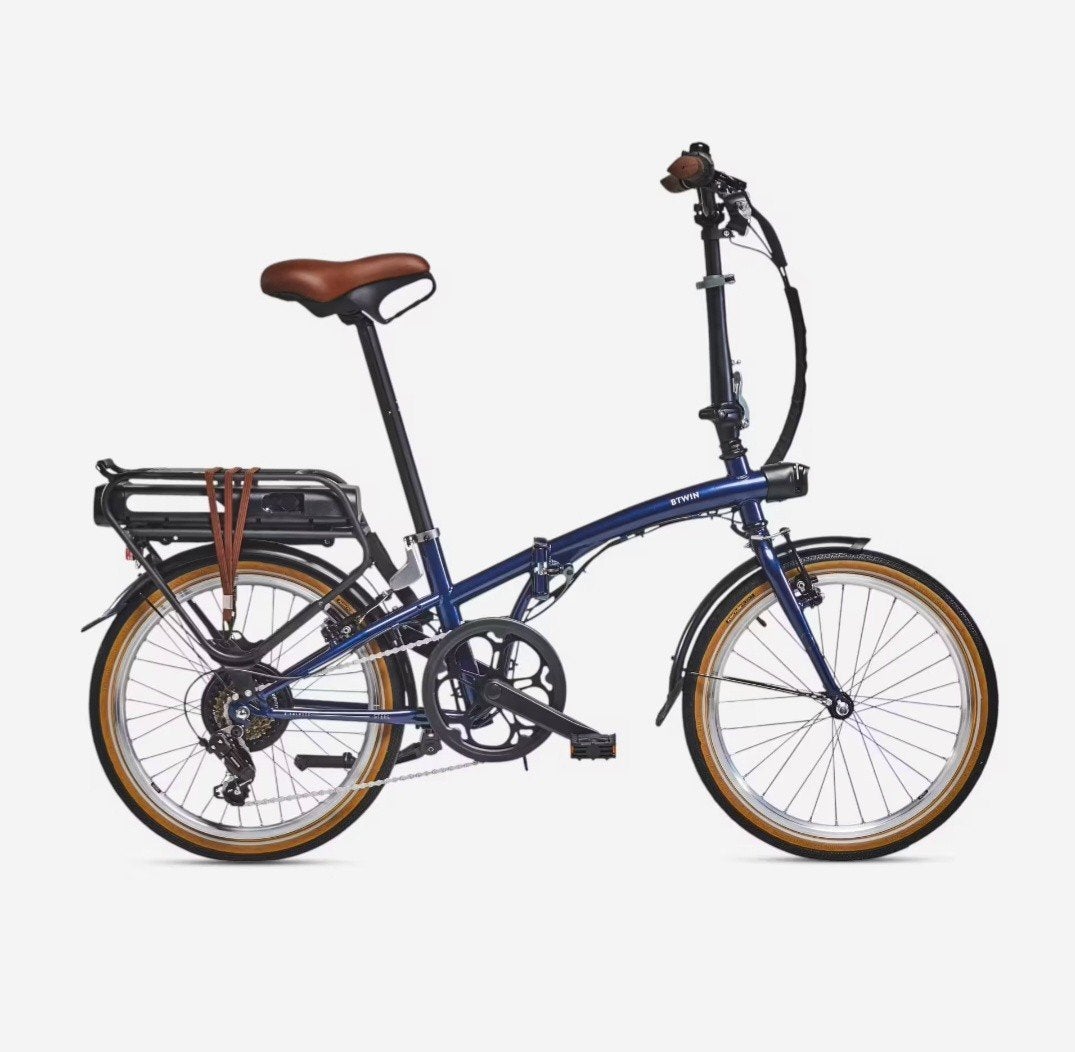 Btwin E fold 500 bleu avec 1350km., Vélos & Vélomoteurs, Enlèvement