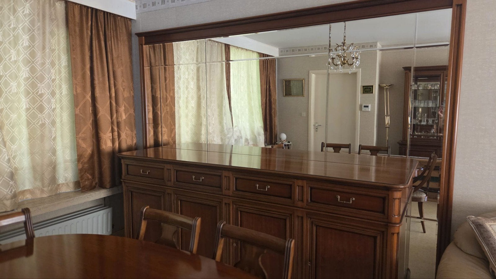 Eetkamer compleet in hout kerselaar, Huis en Inrichting, Ophalen