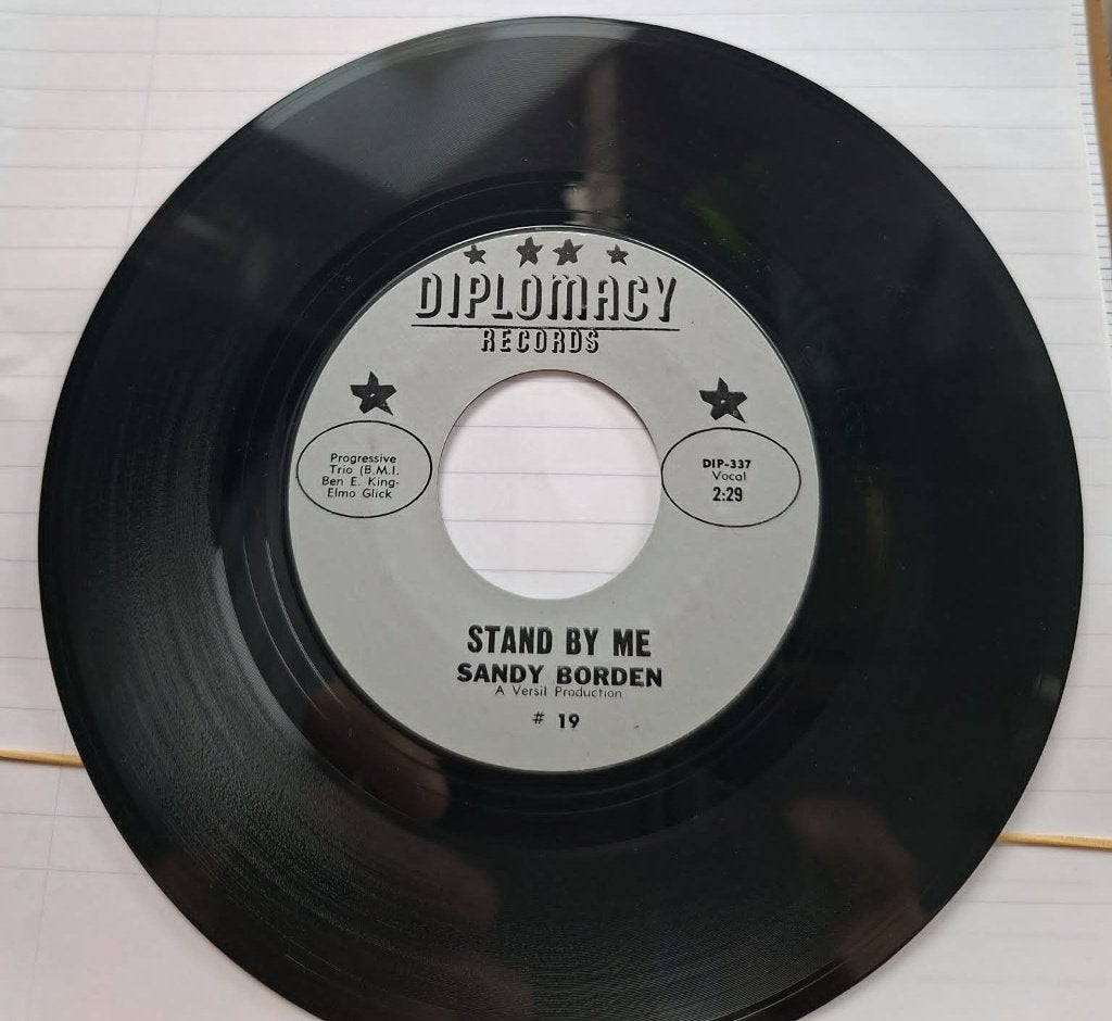 Popcorn Groove/Sandy Borden - Stand By Me, Gebruikt, Originele persing, 7 inch, Ophalen of Verzenden