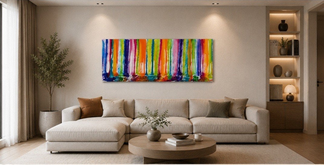 Streams of Light, Antiek en Kunst, Kunst | Schilderijen | Abstract, Ophalen