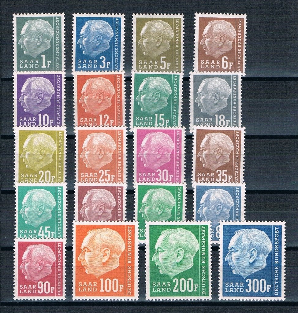Saarland: Michel 409/428 postfris, Ophalen of Verzenden, Overige periodes, Postfris