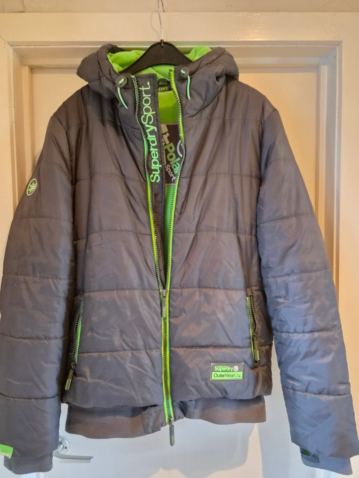 Herenjas Superdry, Ophalen, Grijs