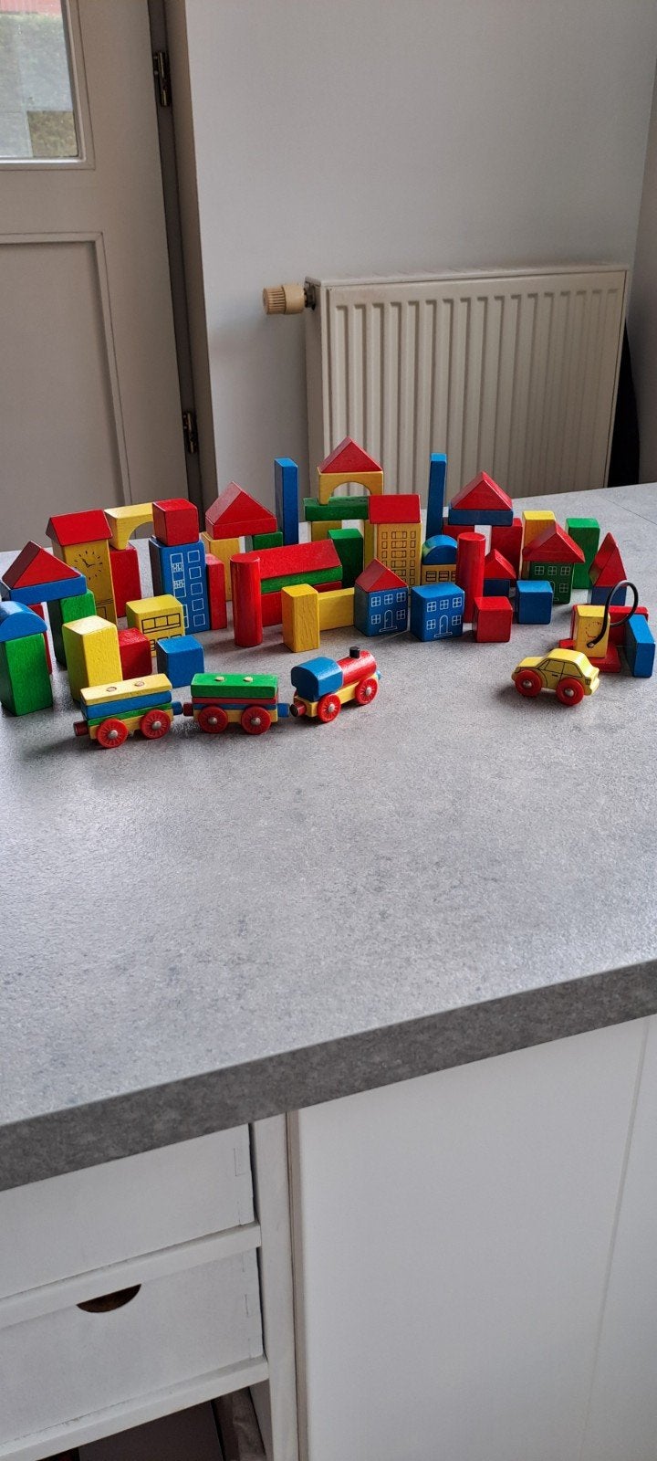 Houten blokken, Ophalen