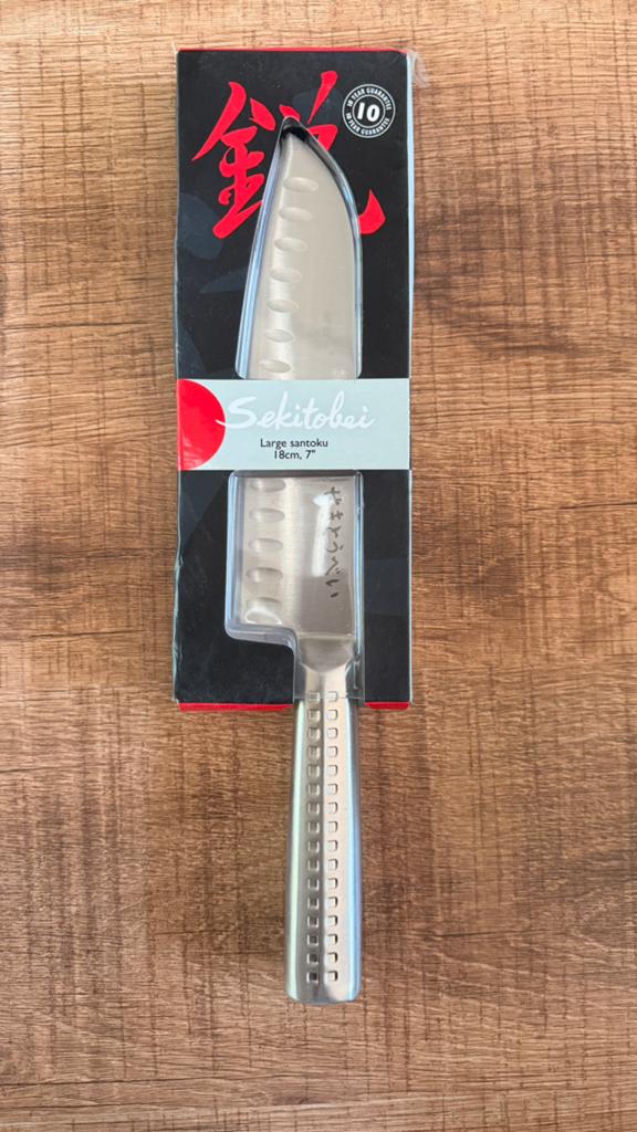 Couteau de cuisine grand Santoku, Neuf, Résiste au lave-vaisselle, Couverts en vrac, Enlèvement ou Envoi
