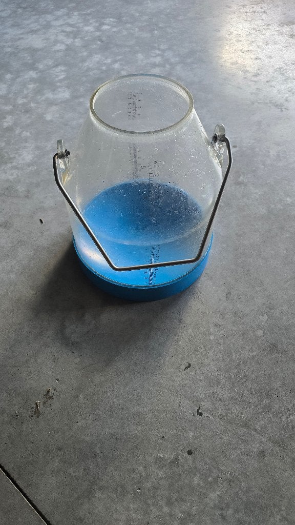 Melkemmer  blauw, 30 L, Ophalen, Gebruikt