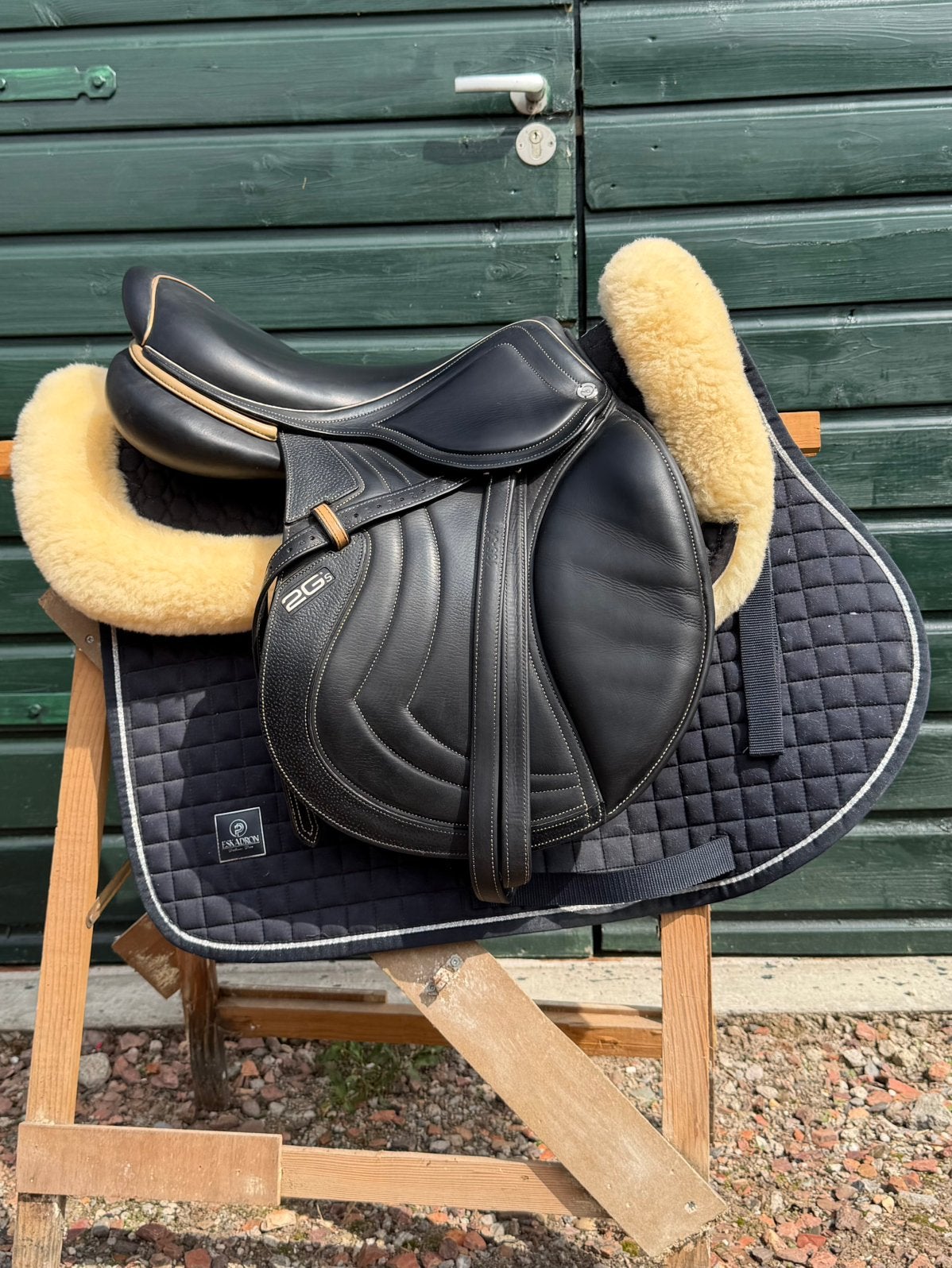 Zwart 17 inch cwd zadel, M (17 inch), Ophalen of Verzenden, CWD, Springen