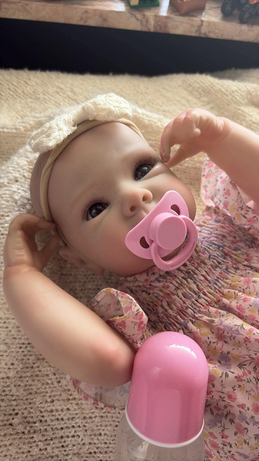 Prachtig baby reborn, Ophalen of Verzenden, Zo goed als nieuw