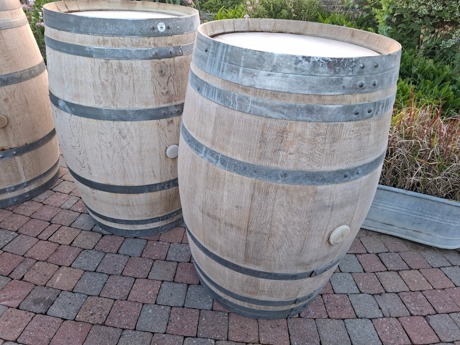 Bordeaux & bourgogne wijntonnen als waterton id tuin!, Tuin en Terras, Regentonnen, Ophalen