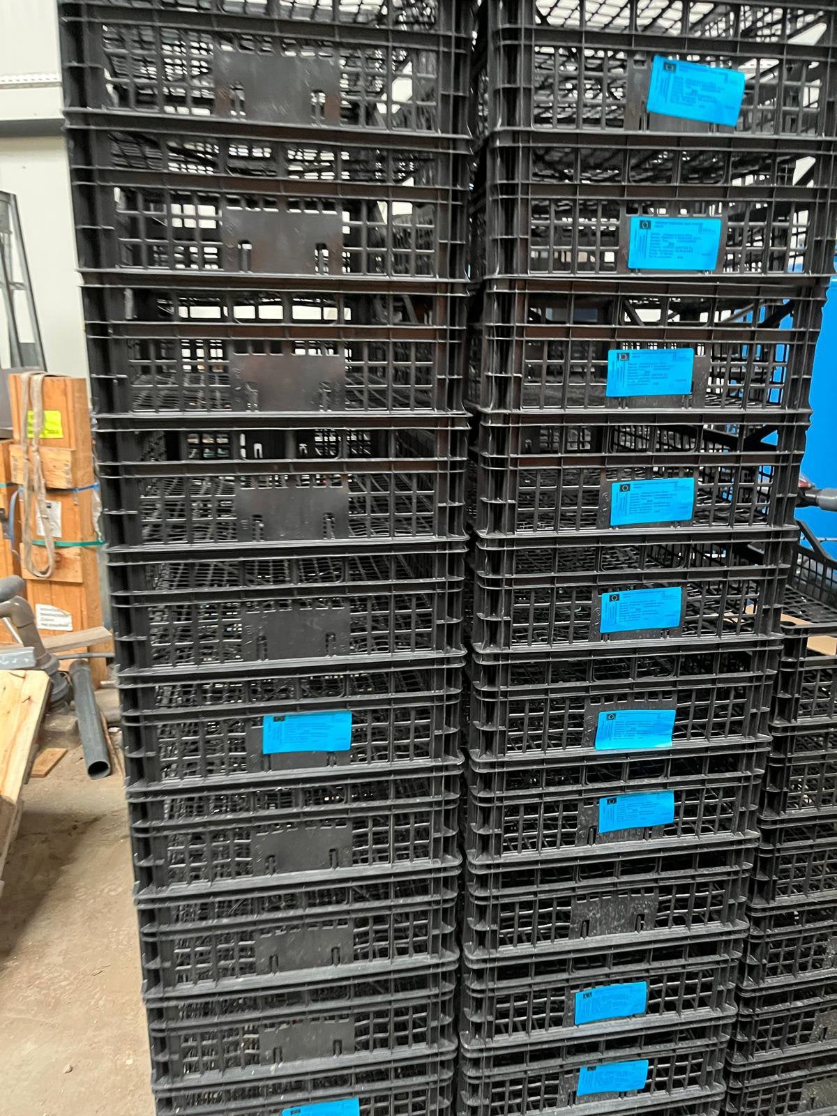 opbergbakken kisten stapelbaar 1€, Computers en Software, Servers, Ophalen, Zo goed als nieuw