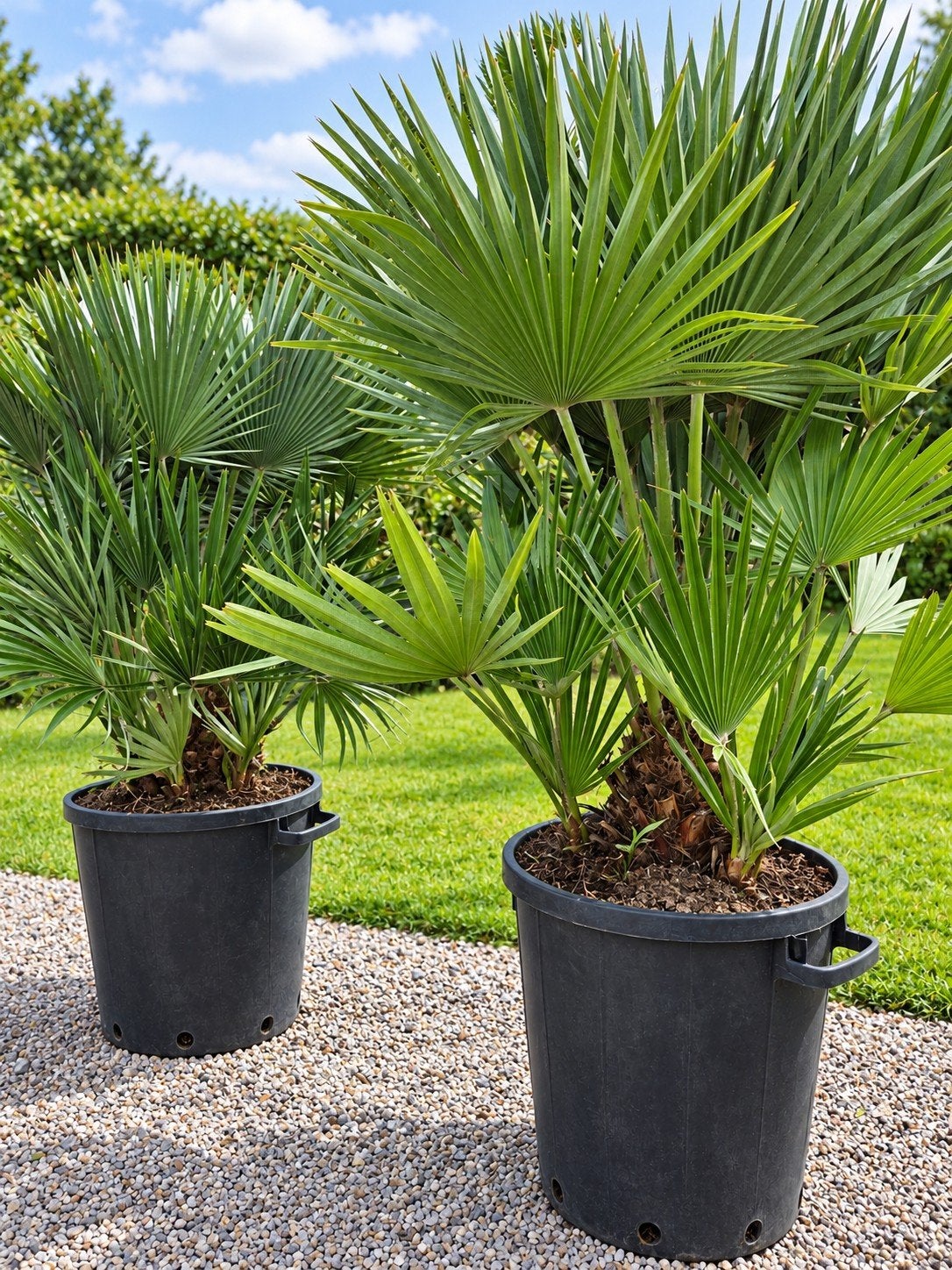 Europese dwergpalm - Chamaerops Humilis Compacta, Ophalen