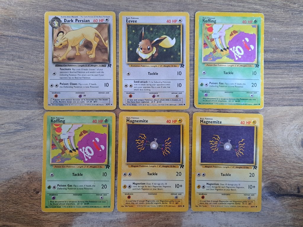 Pokémon Team Rocket set (april 2000), Ophalen of Verzenden, Zo goed als nieuw, Meerdere kaarten