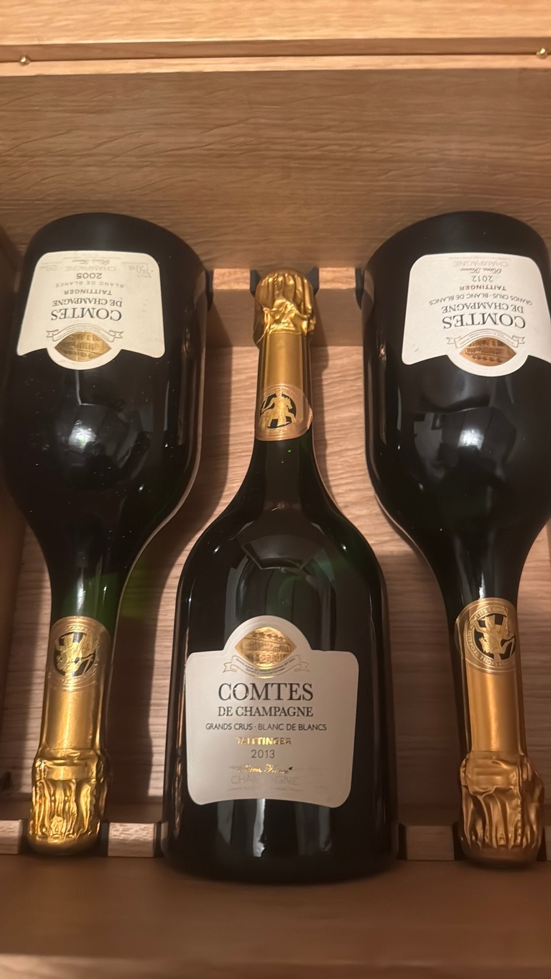 Taittinger Tellingen van Champagne doos, Ophalen of Verzenden, Zo goed als nieuw, Champagne
