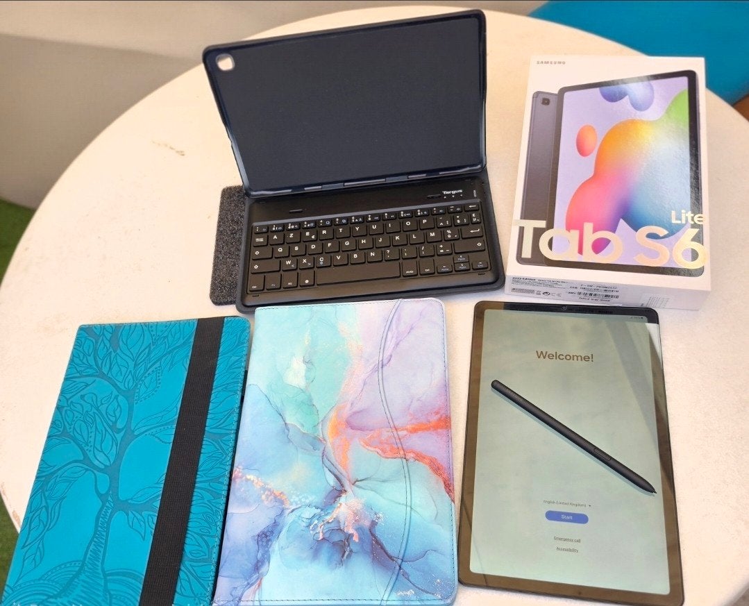 Samsung tablet S6 lite, Computers en Software, Android Tablets, Samsung galaxy tab, Uitbreidbaar geheugen, S6 Lite, Zo goed als nieuw