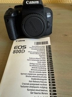 Canon EOS 800D, Audio, Tv en Foto, Ophalen, Handleiding, Spiegelreflex, Canon