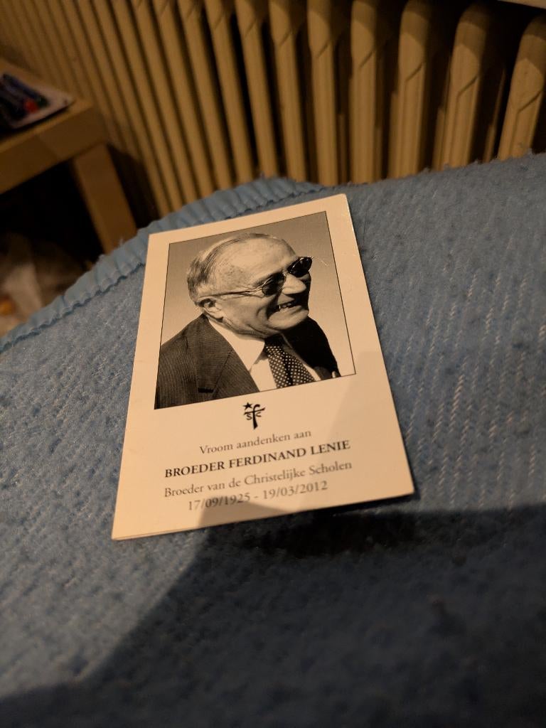 Dp broeder Ferdinand lenie, Verzamelen, Bidprentjes en Rouwkaarten, Ophalen of Verzenden, Bidprentje